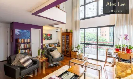 Apartamento duplex no galerie des arts, na rua itacema, itaim