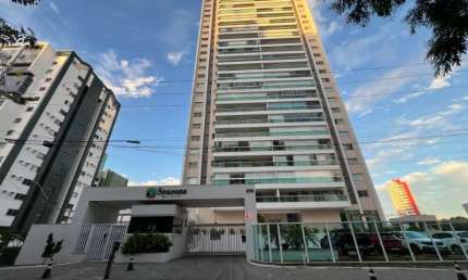Oportunidade de venda no Seasons Residence Aquarius medindo 126 m² dividido em 3 suítes, decorado, andar alto, norte sul duas vagas na Pituba Aquarius