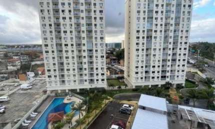 Apartamento 2 quartos, suite e varanda medindo 66 m² no sétimo andar do Citta Itapuan na Dorival Caymmi totalmente mobiliado venda em Itapua Salvador
