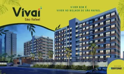 Lançamento em São Marcos do Vivai São Rafael un 2/4 com suíte e varanda compacto todo no piso assinado pela Sertenge Incorporações Salvador