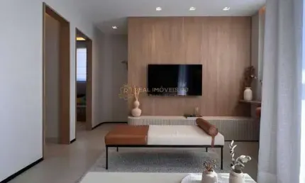 Apartamento de 2 quartos com suíte e vaga no living vista parque