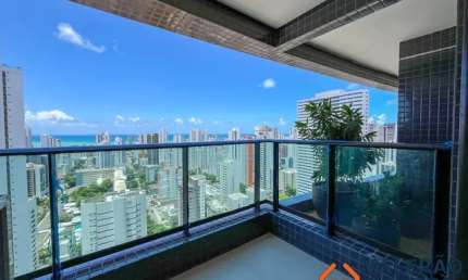 Terraza Boa Viagem  | ANDAR ALTO VISTA MAR! | Varanda Gourmet | 91m² | 2 Vagas | Lazer