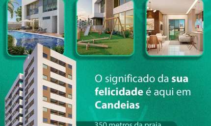 EA-Corre que são as últimas unidades disponíveis, apartamento novo em Candeias, 2 quartos,58m² e lazer completo