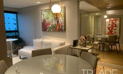 Apartamento na TORRE com 2 quarto (1 closet), 1 banheiro de serviço, 2 vagas cobertas, lazer completo.