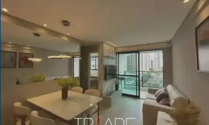 Apartamento 50m²,  2 quartos, suíte, lazer completo, bem localizado