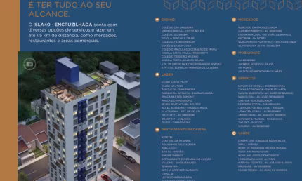 ISLA 40 - Modernidade e Technologia - Apartamento 1 quarto - 21m² - bem localizado na Encruzilhada ,