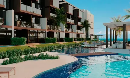 Naturê Eco Residência  2 Quartos com Cobertura Privativa, Piscina e Vista em Muro Alto