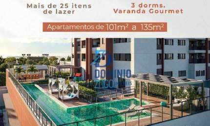 Apartamento com 3 dormitórios à venda, 101 m² - Parque do Mirante - Uberaba/MG