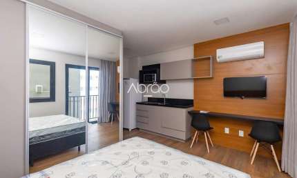 Studio Mobiliado e Equipado para Alugar no Batel - 22,95 m² - Edifício BF2211 | Ref 178