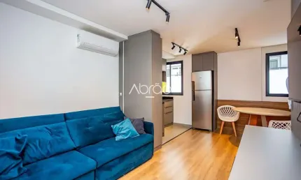 Apartamento mobiliado para primeira locação no Batel – Próximo ao Shopping Estação - 33 m² | Ref. 441