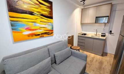 Apartamento mobiliado para alugar no Batel com vaga de garagem – 1 Quarto - 24m² | Ref 502