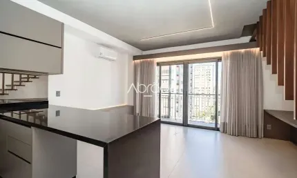 Apartamento duplex mobiliado de 71 m² para alugar no bigorrilho – open soho - 1 vaga de garagem | ref. 552