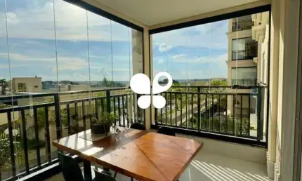 Apartamento mobiliado à venda noville swiss park, com 2 suítes, 2 vagas.