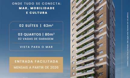 Lançamento, apto na planta 2 e 3/4 com suíte | Vaga de Garagem | Use seu FGTS
