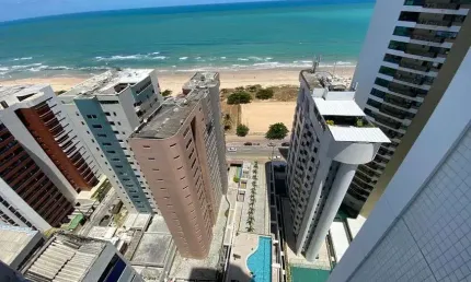 Flat com 34 metros quadrados na avenida boa viagem - recife - pe