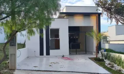 Casa moderna c/ piscina e gourmet no Condomínio Residencial Jardim