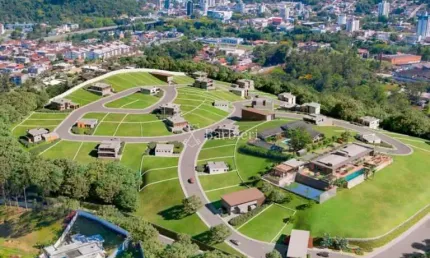 Terreno em condomínio fechado à venda no itoupava norte, blumenau , 304 m2 por r$ 749.000