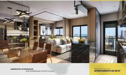 Apartamento à venda 2 Quartos, 1 Suite, 1 Vaga, 58.45M², Jardim Esplanada, São José dos Campos - SP