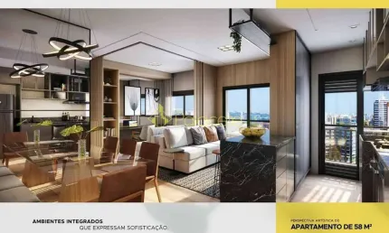 Apartamento à venda 2 Quartos, 1 Suite, 1 Vaga, 58.45M², Jardim Esplanada, São José dos Campos - SP