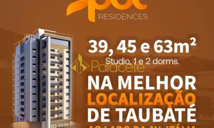 Apartamento à venda 2 Quartos, 1 Vaga, 63M², Lavadouro de Areia, Taubaté - SP | Spot Residences