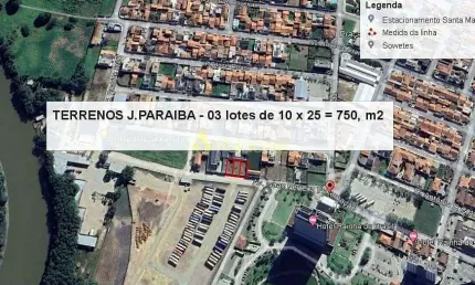 Terreno à venda 250m², jardim paraibá, aparecida - sp