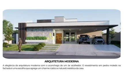 Uma Residência Térrea Unifamiliar em Pindamonhangaba, Projetada com Materiais de Alta Qualidade e A