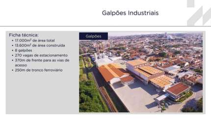 Galpão Comercial em Cruzeiro com Galpões, Escritórios e Estacionamento para Mais de 200 Vagas, Idea
