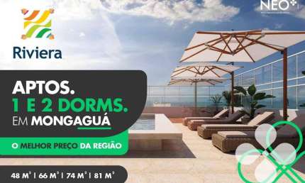 Apartamentos com 1 e 2 dormitóriosà venda, 48 m² por R$ 320.000 - Centro - Mongaguá/SP