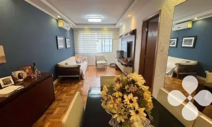Apartamento com 2 dormitórios à venda, 82 m² por R$ 639.000,00 - Boqueirão - Santos/SP