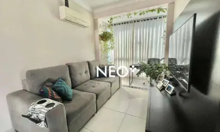 Apartamento 2 quartos, 1 vaga - campo grande - santos/sp