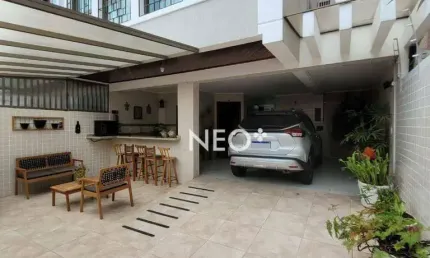 Sobrado com 3 dormitórios à venda, 159 m² por r$ 1.490.000,00 - embaré - santos/sp