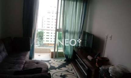 Apartamento com 1 dormitório para alugar, 51 m² por R$ 3.800,00/mês - José Menino - Santos/SP