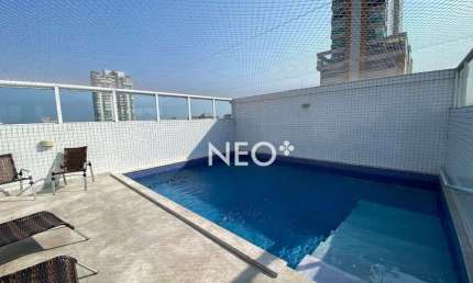 Apartamento Duplex com 3 dormitórios à venda, 127 m² por R$ 1.750.000,00 - Boqueirão - Santos/SP