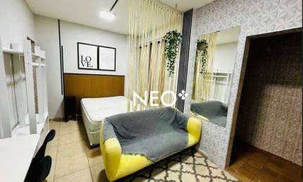 Kitnet com 1 dormitório para alugar, 30 m² por R$ 2.000,00/mês - Embaré - Santos/SP