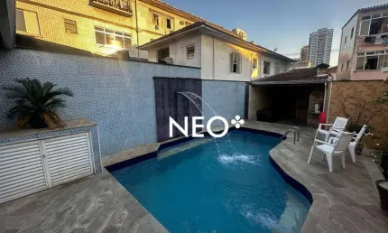 Sobrado com 3 dormitórios à venda, 239 m² por R$ 2.200.000,00 - Aparecida - Santos/SP