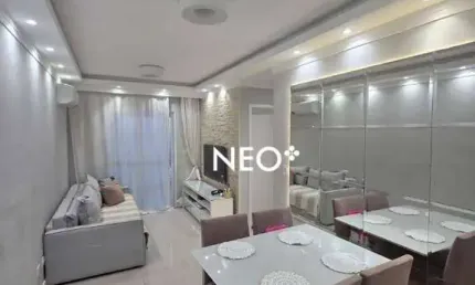 Apartamento mobiliado com 2 quartos à venda – andar alto, sol da manhã – santos/sp
