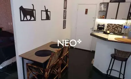 Apartamento com 1 dormitório à venda, 40 m² por R$ 195.000,00 - Itararé - São Vicente/SP