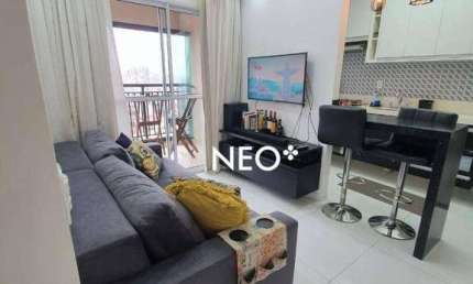 Apartamento com 2 dormitórios para alugar, 62 m² por R$ 5.500,00/mês - Marapé - Santos/SP
