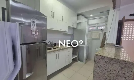 Studio com 1 dormitório para alugar, 44 m² por r$ 3.500,00/mês - boqueirão - santos/sp