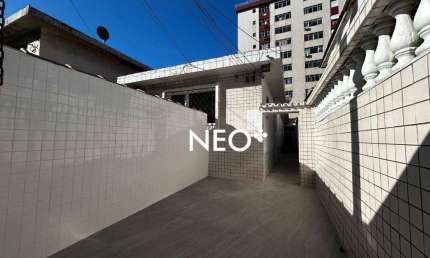 Casa com 2 dormitórios para alugar, 100 m² - Embaré - Santos/SP