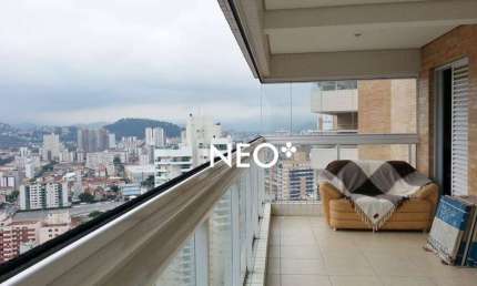 Apartamento com 2 dormitórios à venda, 109 m² por R$ 1.543.000,00 - Gonzaga - Santos/SP