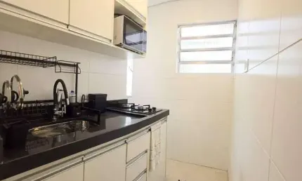 Apartamento com 1 dormitório para alugar, 42 m² por R$ 3.000,00/mês - Ponta da Praia - Santos/SP