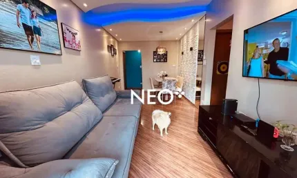 Apartamento com 3 dormitórios à venda, 88 m² por R$ 550.000,00 - Encruzilhada - Santos/SP