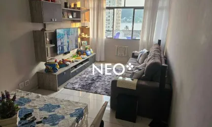Apartamento com 2 dormitórios à venda, 80 m² por R$ 387.000,00 - Gonzaguinha - São Vicente/SP