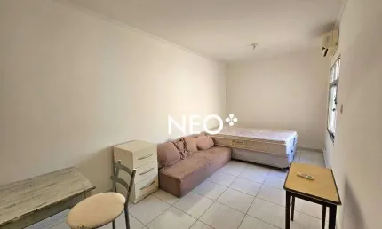 Sala living  1 dormitório, 1 vaga - josé menino - santos/sp