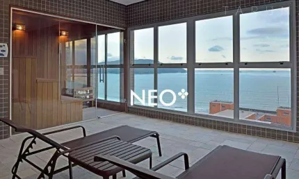 Apartamento com 1 dormitório para alugar, 46 m² por r$ 6.000,00/mês - boqueirão - santos/sp