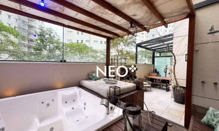Apartamento garden com 2 dormitórios à venda, 64 m² por r$ 870.000,00 - marapé - santos/sp