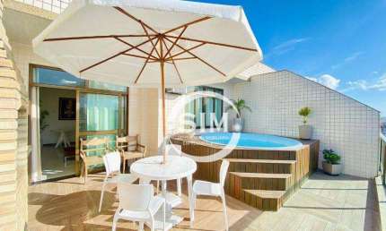 Cobertura com 4 dormitórios para alugar, 189 m² por R$ 9.000,02/mês - Praia do Forte - Cabo Frio/RJ
