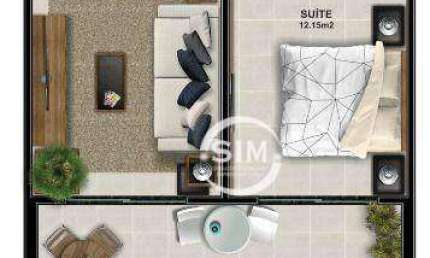 Cobertura com 1 dormitório à venda, 53 m² por R$ 334.880,00 - Centro - São Pedro da Aldeia/RJ