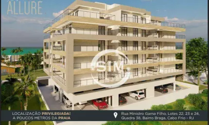 Apartamento com 3 dormitórios à venda, 124 m² por R$ 724.000,00 - Braga - Cabo Frio/RJ